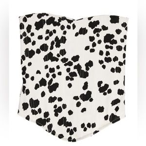 Miaou Cow Print Corset Top
